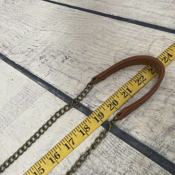 Francesca's Collection‎ Snap Flap Leather Cell Bag Brown Shoulder Bag New - Picture 13 of 13